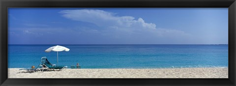 Framed Beach Scene, Nassau, Bahamas Print