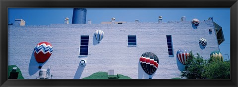 Framed Building With Balloon Decorations, Louisville, Kentucky, USA Print