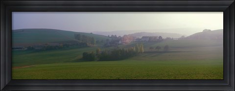 Framed Misty Rural Scene, Near Neuhaus, Black Forest (Schwarzwald), Germany Print