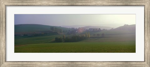 Framed Misty Rural Scene, Near Neuhaus, Black Forest (Schwarzwald), Germany Print