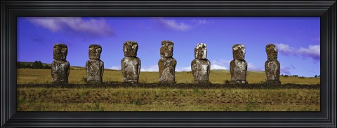 Framed Moai Easter Island Chile Print