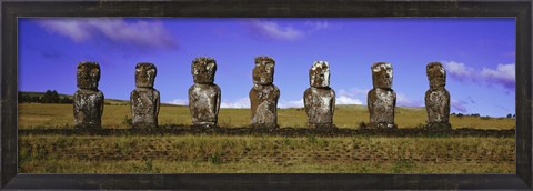 Framed Moai Easter Island Chile Print