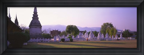 Framed Wat Complex Chiang Mai Thailand Print