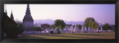 Framed Wat Complex Chiang Mai Thailand Print