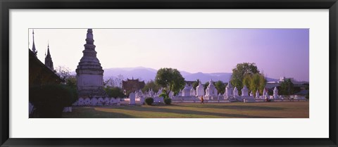 Framed Wat Complex Chiang Mai Thailand Print