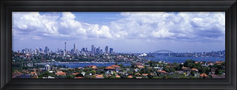 Framed Cityscape, Harbor, Sydney, Australia Print