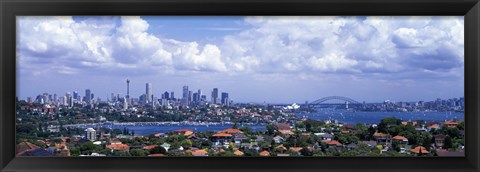 Framed Cityscape, Harbor, Sydney, Australia Print