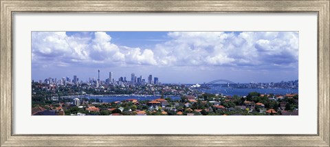 Framed Cityscape, Harbor, Sydney, Australia Print