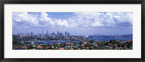 Framed Cityscape, Harbor, Sydney, Australia Print