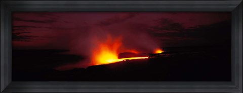 Framed Kilauea Volcanoes National Park Hawaii HI USA Print