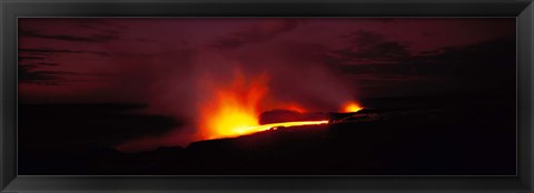 Framed Kilauea Volcanoes National Park Hawaii HI USA Print