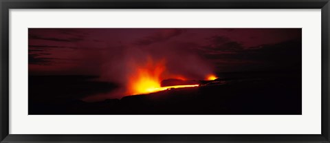 Framed Kilauea Volcanoes National Park Hawaii HI USA Print