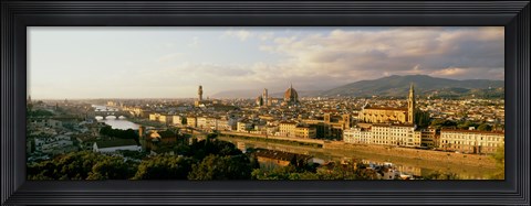 Framed Duomo &amp; Arno River Florence Italy Print