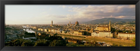 Framed Duomo &amp; Arno River Florence Italy Print