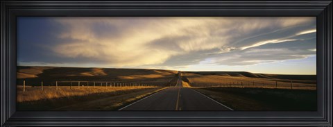 Framed Road, Montana, USA Print