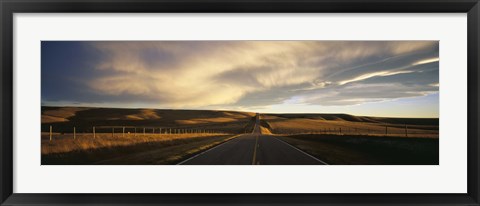 Framed Road, Montana, USA Print