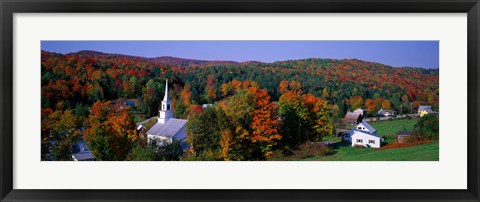 Framed Autumn, Waits River, Vermont, USA Print