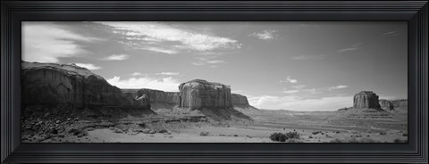 Framed Rock formations on the landscape, Monument Valley, Arizona, USA Print