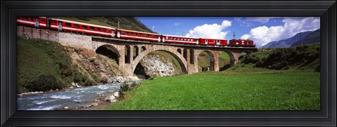Framed Railroad Bridge, Andermatt, Switzerland Print