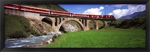 Framed Railroad Bridge, Andermatt, Switzerland Print
