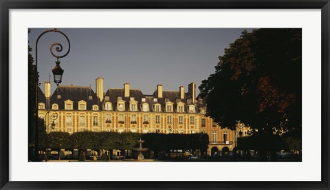 Framed Facade of a building, Place des Vosges, Paris, France Print