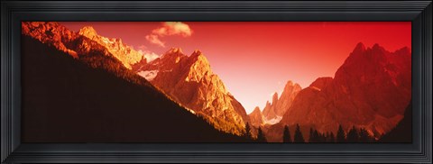 Framed Dolomites, Italy Print
