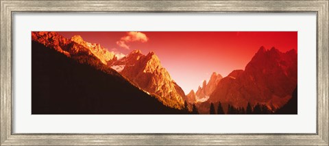Framed Dolomites, Italy Print