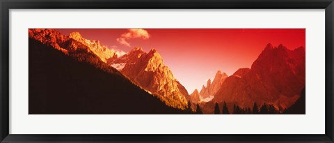 Framed Dolomites, Italy Print