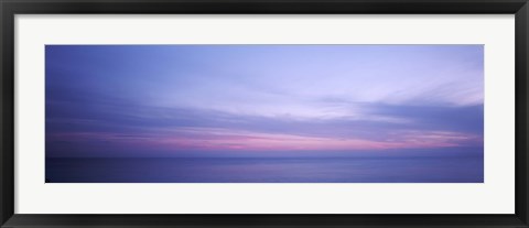 Framed Clouds over the ocean, Atlantic Ocean, Bermuda, USA Print