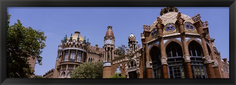 Framed Low angle view of a hospital, Hospital De Sant Pau, Barcelona, Spain Print