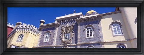 Framed Low angle view of a palace, Palacio Nacional Da Pena, Sintra, Lisbon, Portugal Print