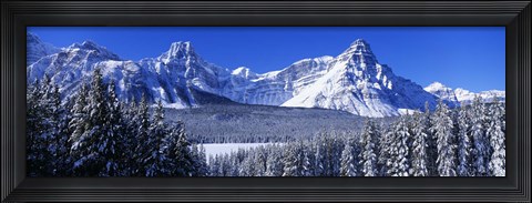 Framed Banff National Park in Winter, Alberta Canada Print