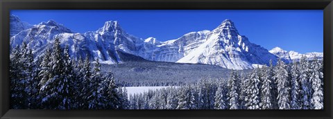 Framed Banff National Park in Winter, Alberta Canada Print