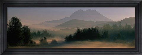 Framed Sunrise, Mount Rainier Mount Rainier National Park, Washington State, USA Print