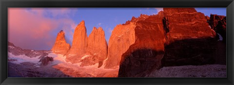 Framed Parque National Torres del Paine Patagonia Chile Print