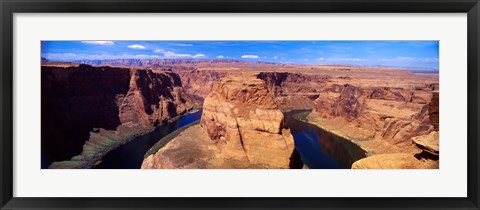 Framed Muleshoe Bend at a river, Colorado River, Arizona, USA Print