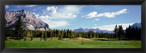 Framed Golf Course Banff Alberta Canada Print