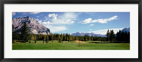 Framed Golf Course Banff Alberta Canada Print