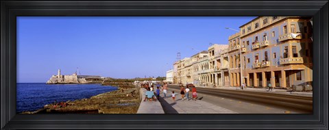 Framed Street, Buildings, Old Havana, Cuba Print