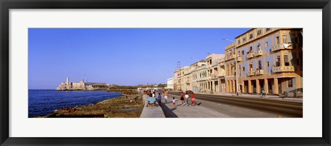 Framed Street, Buildings, Old Havana, Cuba Print