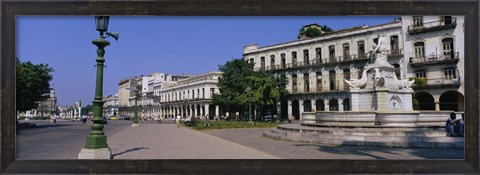 Framed Sculpture in front of a building, Havana, Cuba Print