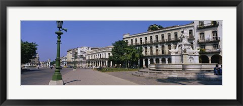 Framed Sculpture in front of a building, Havana, Cuba Print