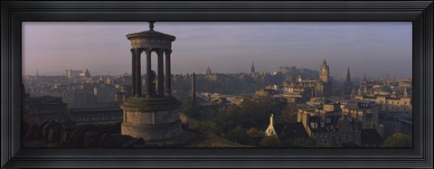 Framed High angle view of a monument in a city, Edinburgh, Scotland Print
