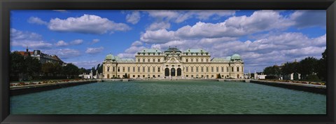 Framed Facade of a palace, Belvedere Palace, Vienna, Austria Print