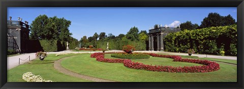 Framed Formal garden in front of a building, Schonbrunn Gardens, Vienna, Austria Print