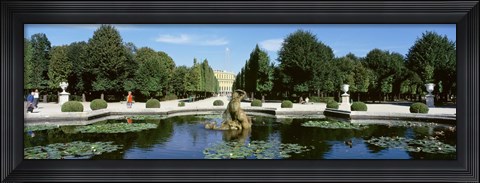 Framed Schonbrunn Palace grounds, Vienna, Austria Print
