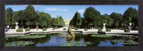 Framed Schonbrunn Palace grounds, Vienna, Austria Print