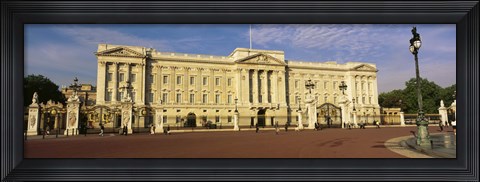 Framed Facade of a palace, Buckingham Palace, London, England Print