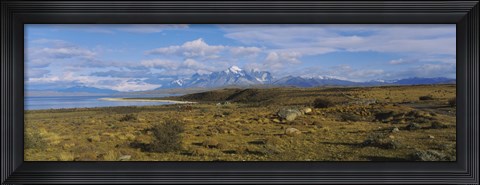 Framed Clouds over a landscape, Las Cumbres, Parque Nacional, Torres Del Paine National Park, Patagonia, Chile Print