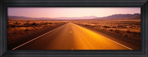 Framed Desert Road, Nevada Print